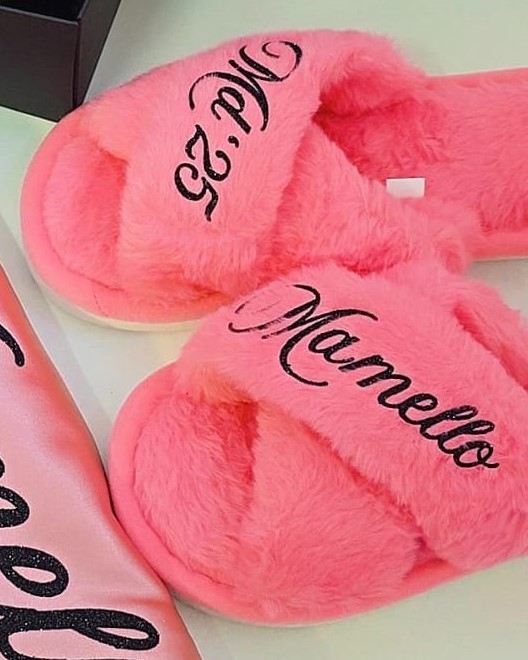 Fluffy Crossover Slippers Only