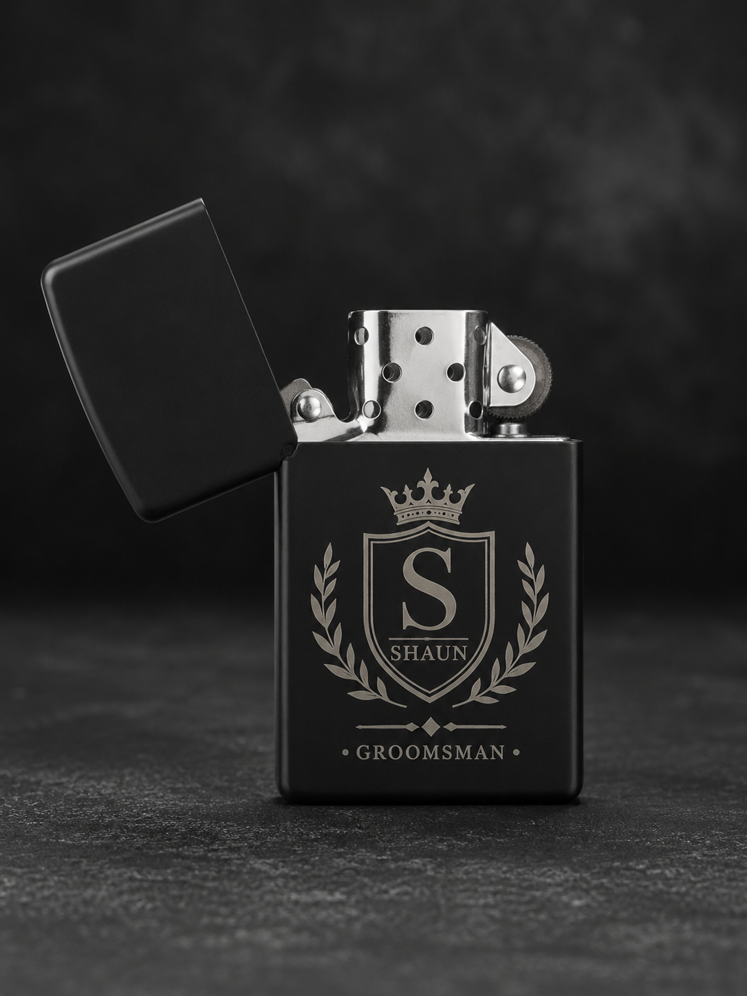 Personalised Hip Flask & Lighter Gift Set - Image 7